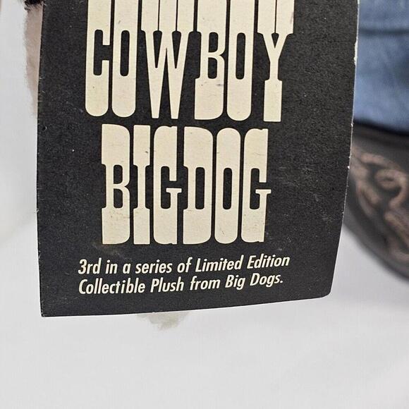 Vintage Big Dogs Limited Edition Ace Cowboy Plush 2002 "With Tags" - Picture 10 of 11